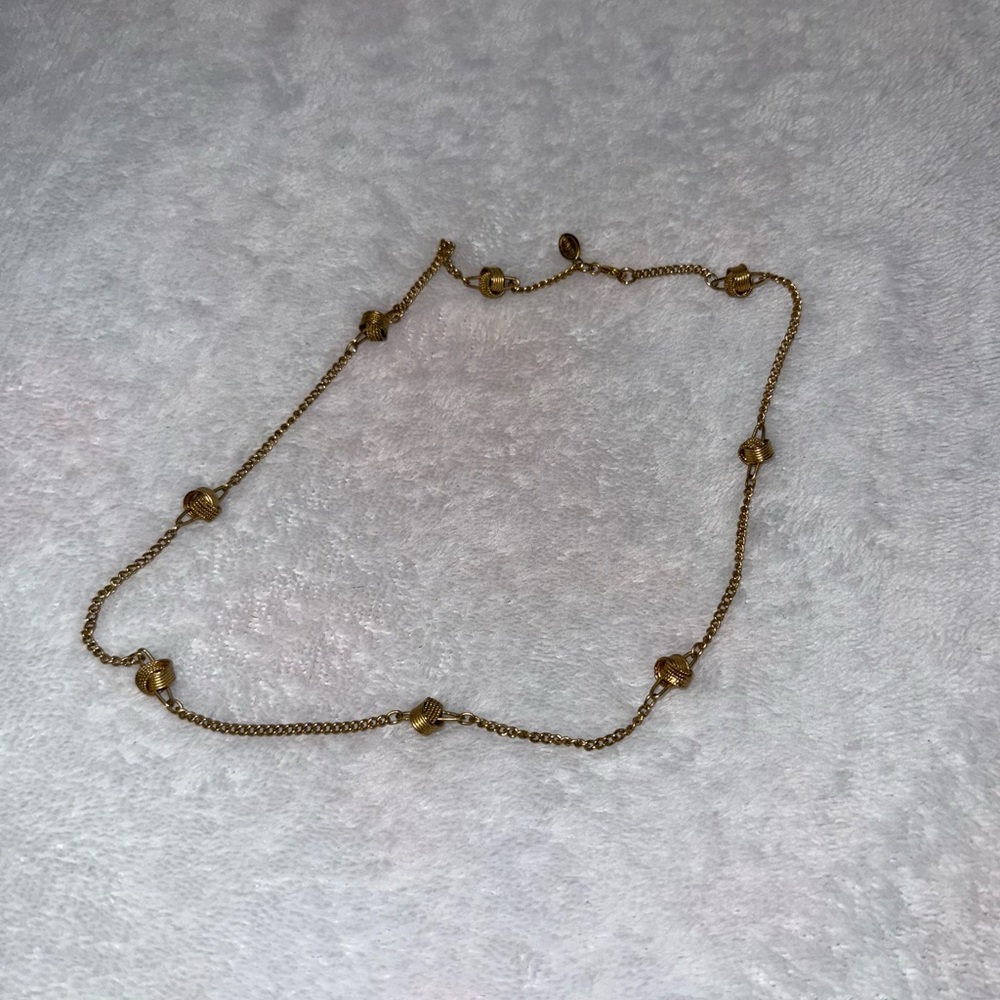 Vintage Avon bronze knots choker necklace
